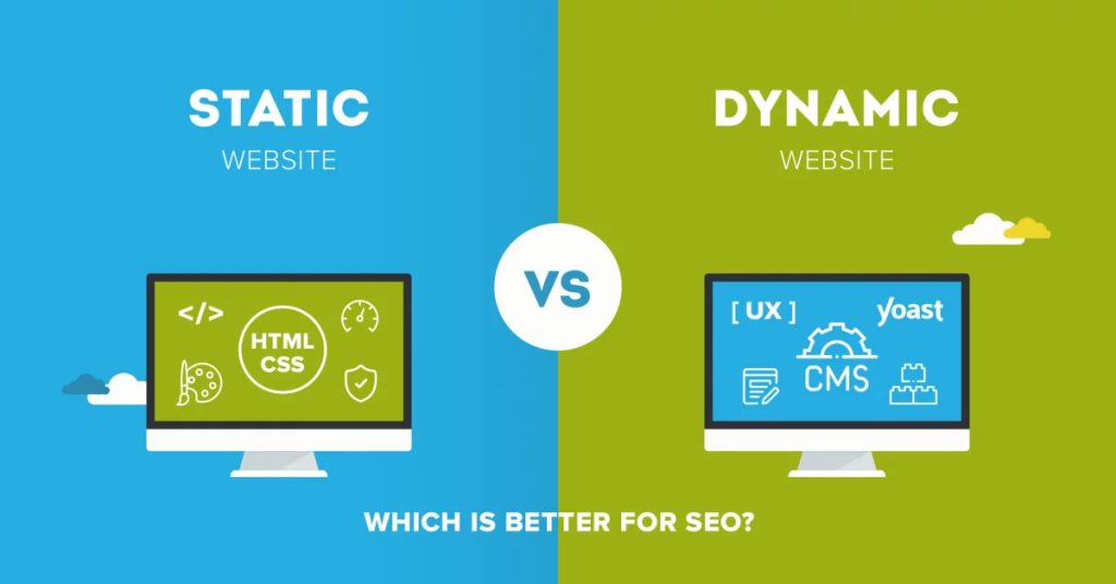 elements that differentiate a dynamic website from a static website. Are these two SEO-friendly?