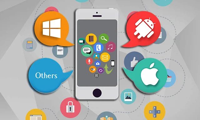 different types of mobile apps that different operating systems, like Android, iOS, etc. use