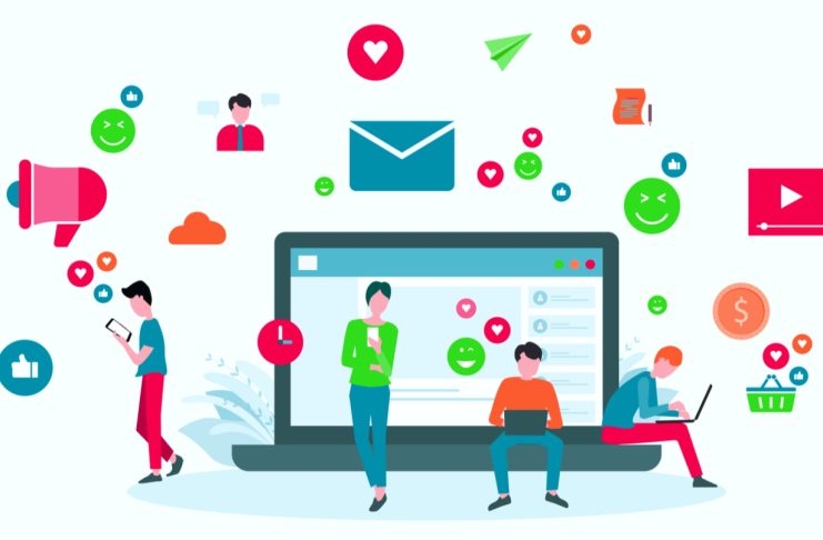 different personnel using social media platforms to their own advantages