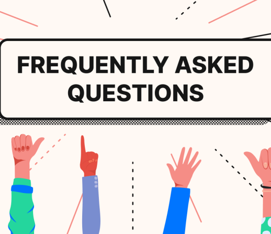 different people raising their hands to ask frequent (common) questions