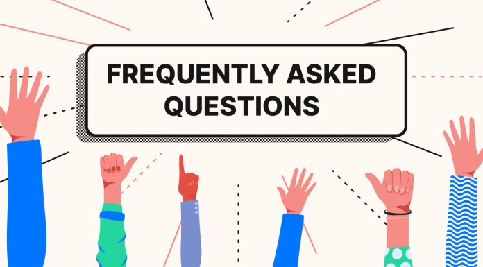 different people raising their hands to ask frequent (common) questions