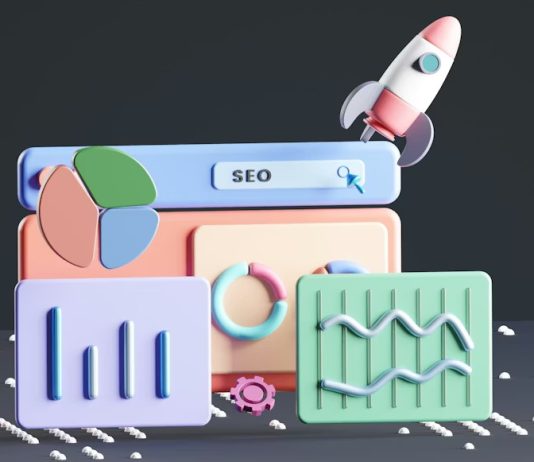 An image showing a boost in SEO (for a website) with high-authority backlinks