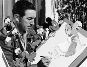 The famous cartoonist Walt Disney who added sound to animation