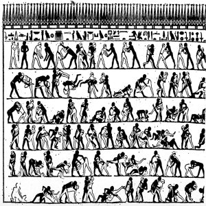 An image showing hundreds of drawings that artists needed to draw in the past for the sole purpose of animation.