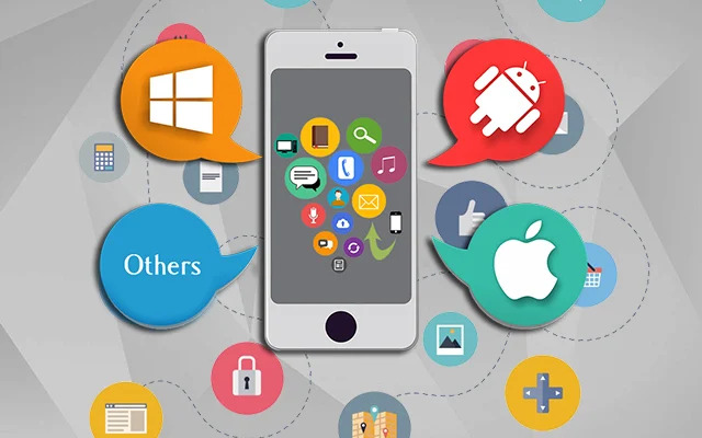 different types of mobile apps that different operating systems, like Android, iOS, etc. use