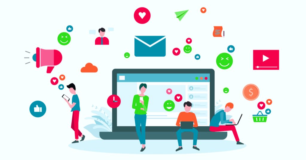 different personnel using social media platforms to their own advantages