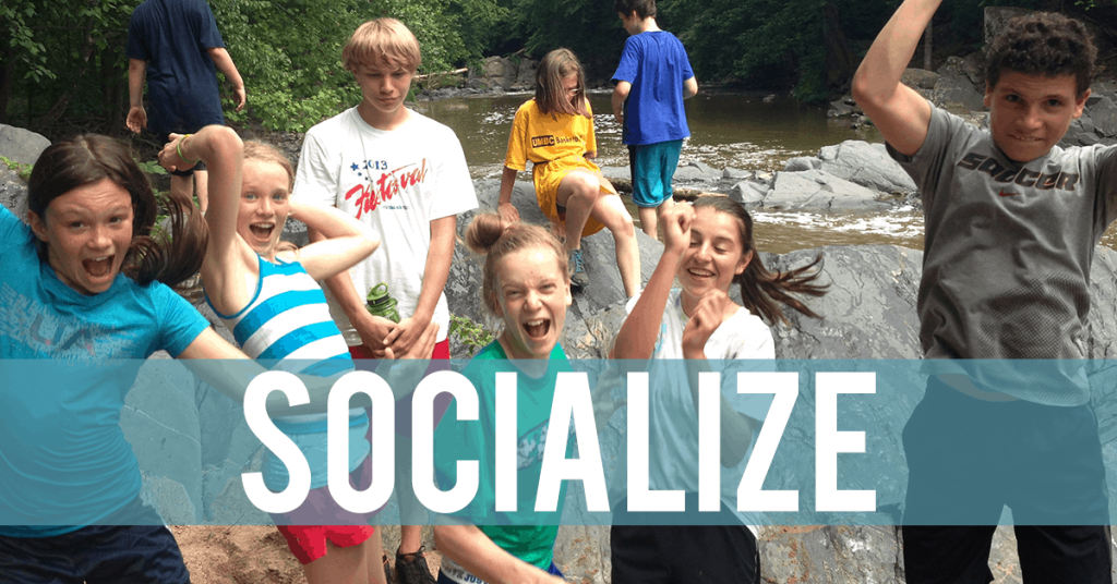socialized students having a fun time together