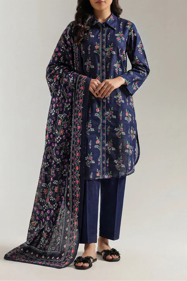 3-piece unstitched lawn suit by SAYA