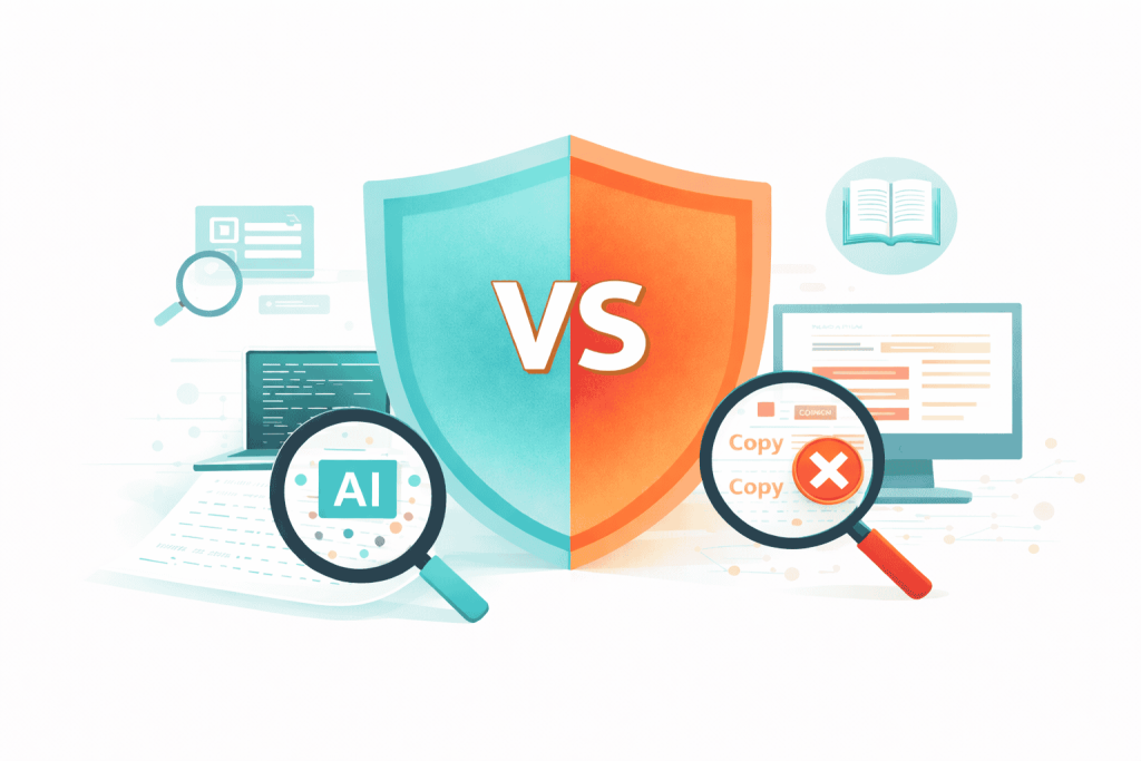 AI and plagiarism detection comparison