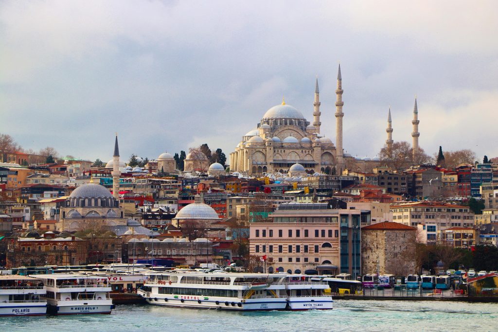 one of the views of Istanbul in Turkey