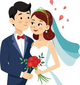 a happily wed couple