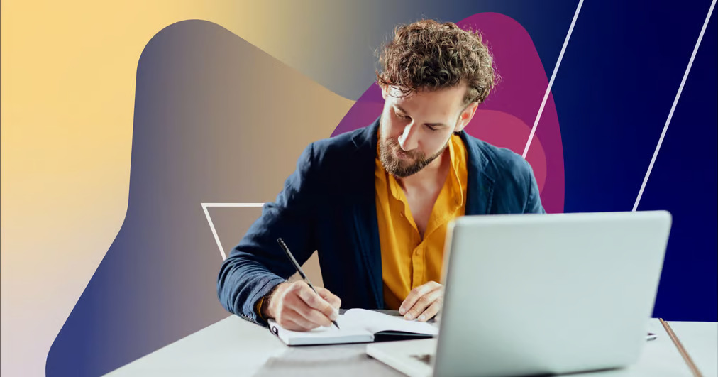 a writer checking whether he has followed the blog post writing tips for both SEO and AI or not