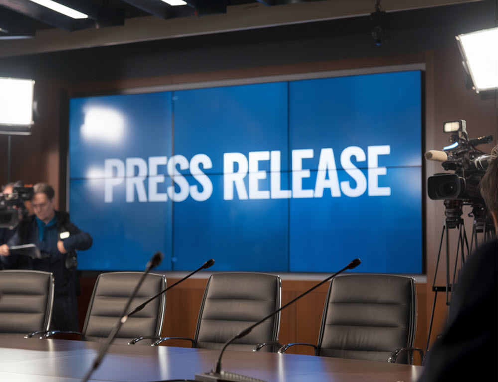 a media depicting a press release to the press and to aware the general public